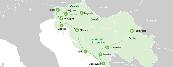 Grand Tour of Croatia, Slovenia, Bosnia & Serbia