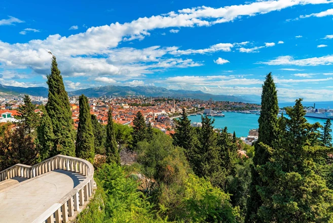 View of Split, the capital of Croatia's Dalmatia region