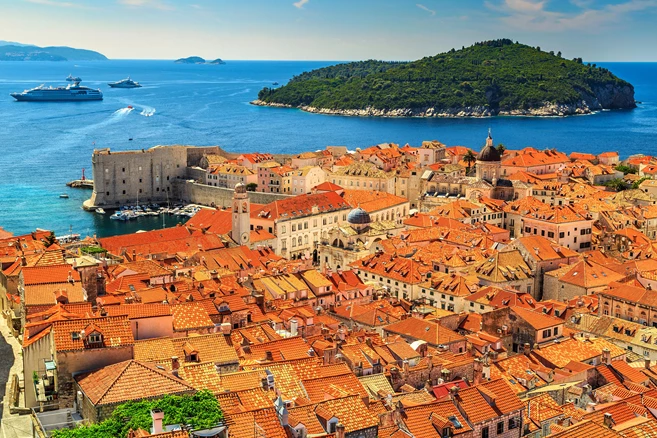 Dubrovnik's tradmark red roofs